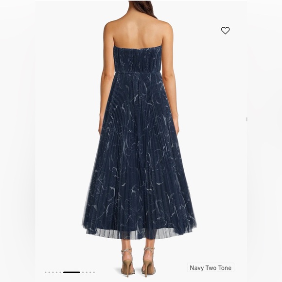 Hutch corene Tulle Gown midi two tone navy - Picture 4 of 11